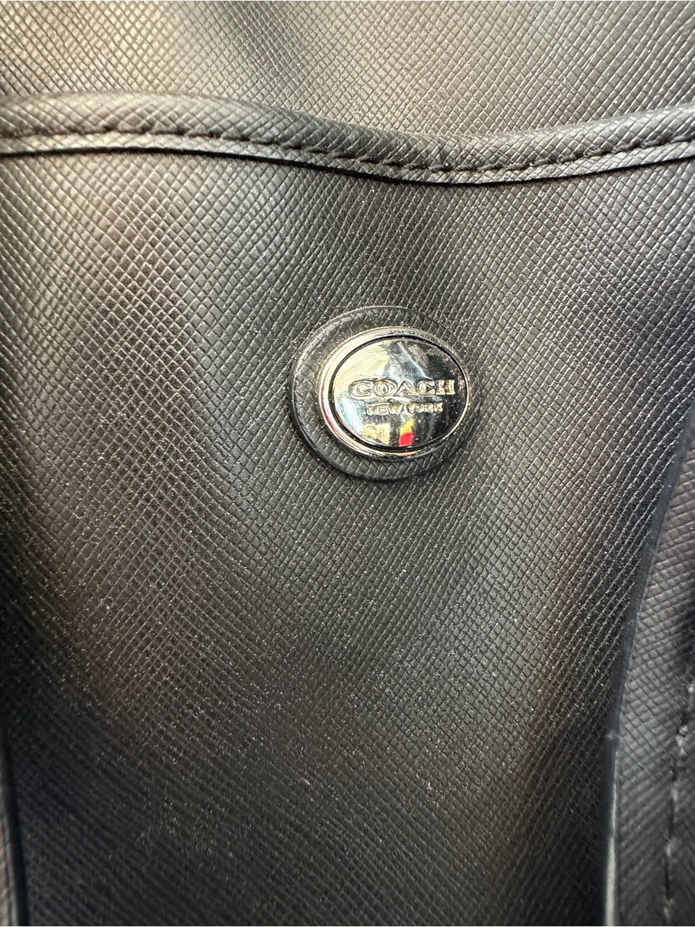 Coach Peyton Leather Nancy Satchel Crossbody Black Bag F31403 - Picture 4 of 9